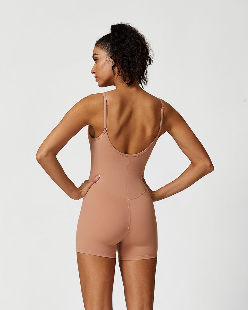 Lightweight Comfort Workout Jumpsuit Shorts
