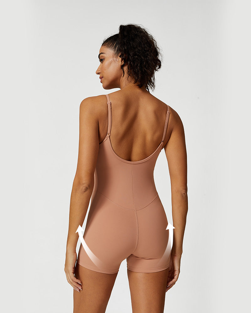 Lightweight Comfort Workout Jumpsuit Shorts