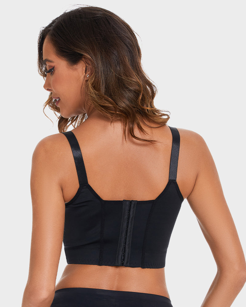 Push-Up Back Smoothing Bra - Black+Beige (2 PACK)