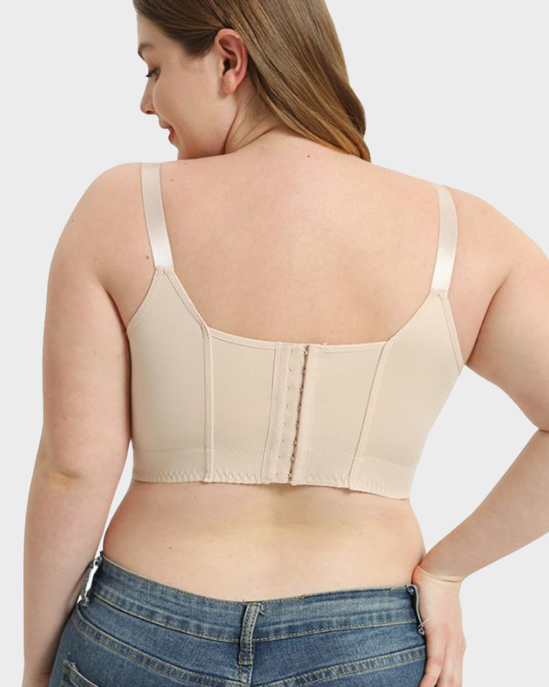 Push-Up Back Smoothing Bra - Black+Beige (2 PACK)