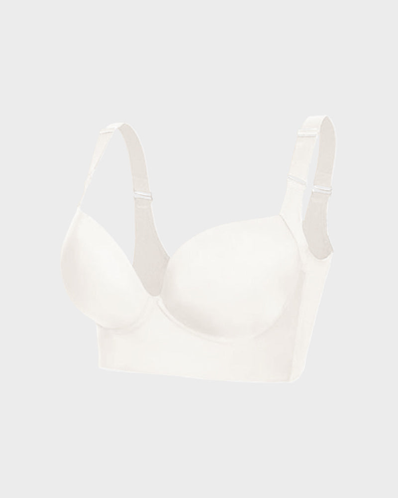 Push-Up Back Smoothing Bra - Black+Beige (2 PACK)