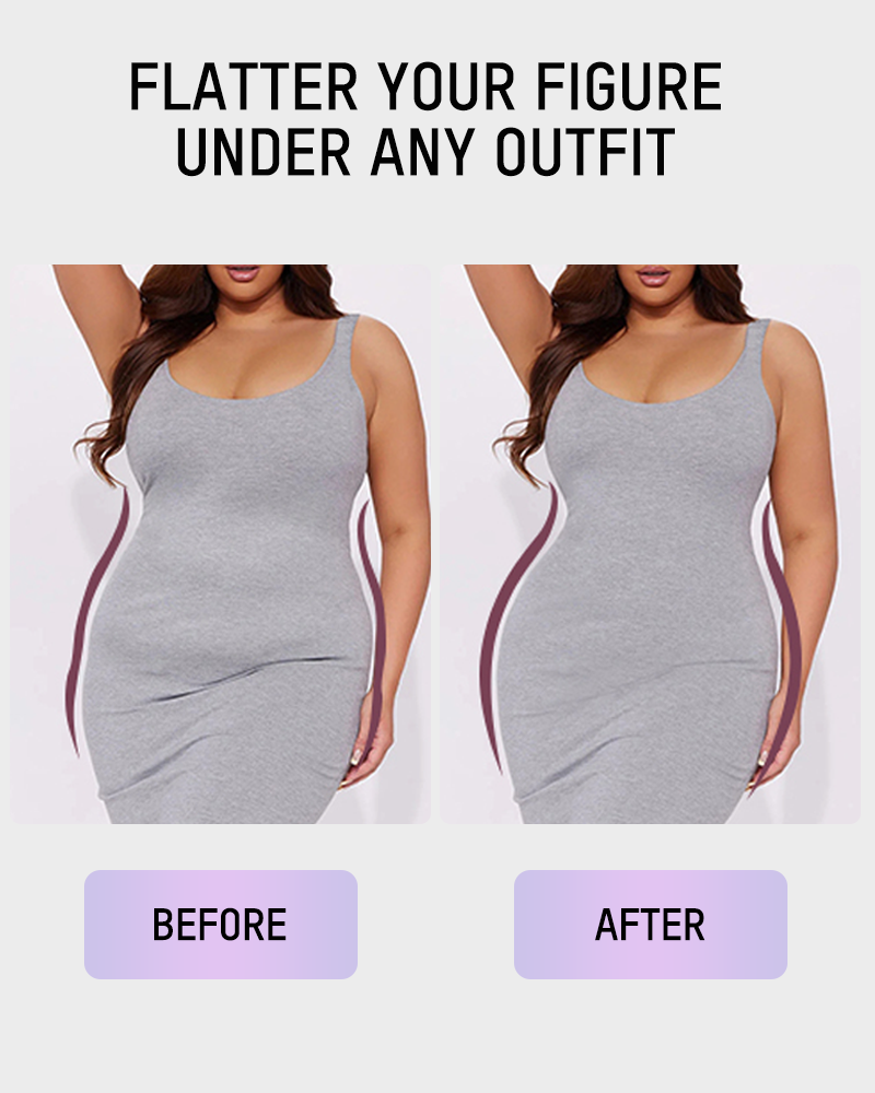 Mesh Panel Underwire Shapewear Cami Dress