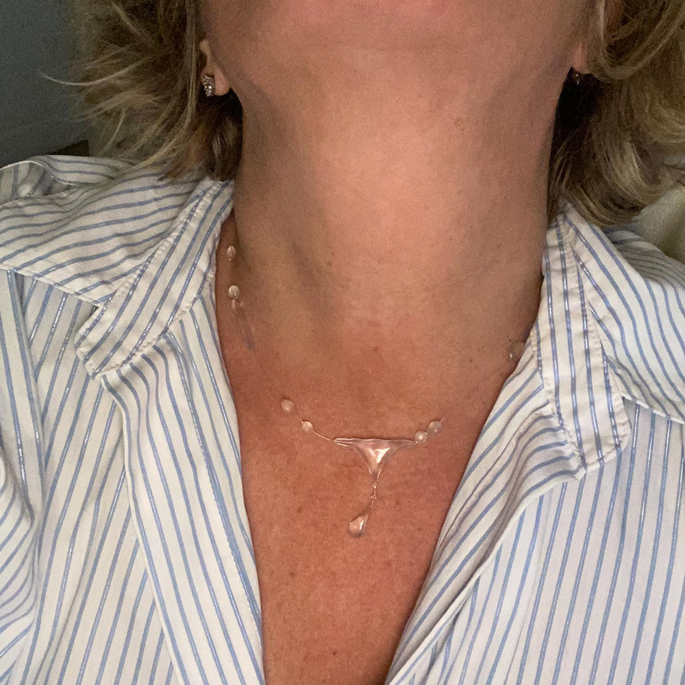 ✨49% OFF Today ✨Handmade dew necklace "wave drops"
