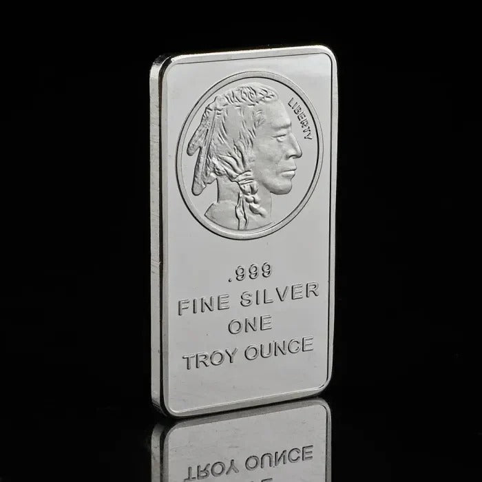 10 0z Silvertowne MintBuffalo Silver Bar