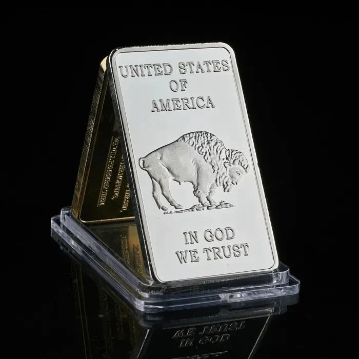 10 0z Silvertowne MintBuffalo Silver Bar