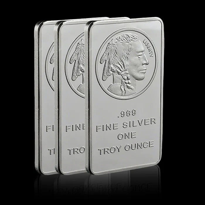 10 0z Silvertowne MintBuffalo Silver Bar