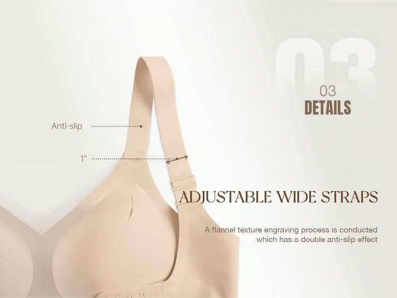 🎁Last Day Promotion 49% OFF✨Women's Wireless V-Neck Crossover Mesh Seamless Push-Up Bra⚡Super Fast Delivery⚡