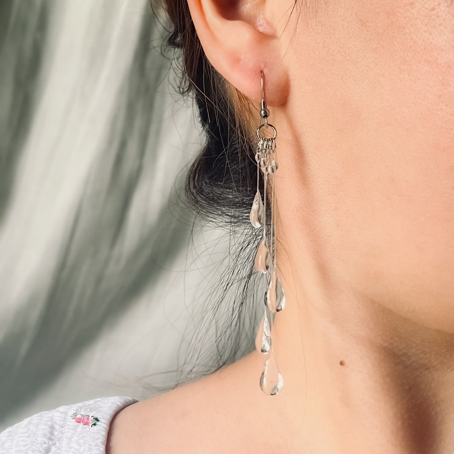 ✨49% OFF Today ✨Handmade Dewdrop Falling Rain Earring