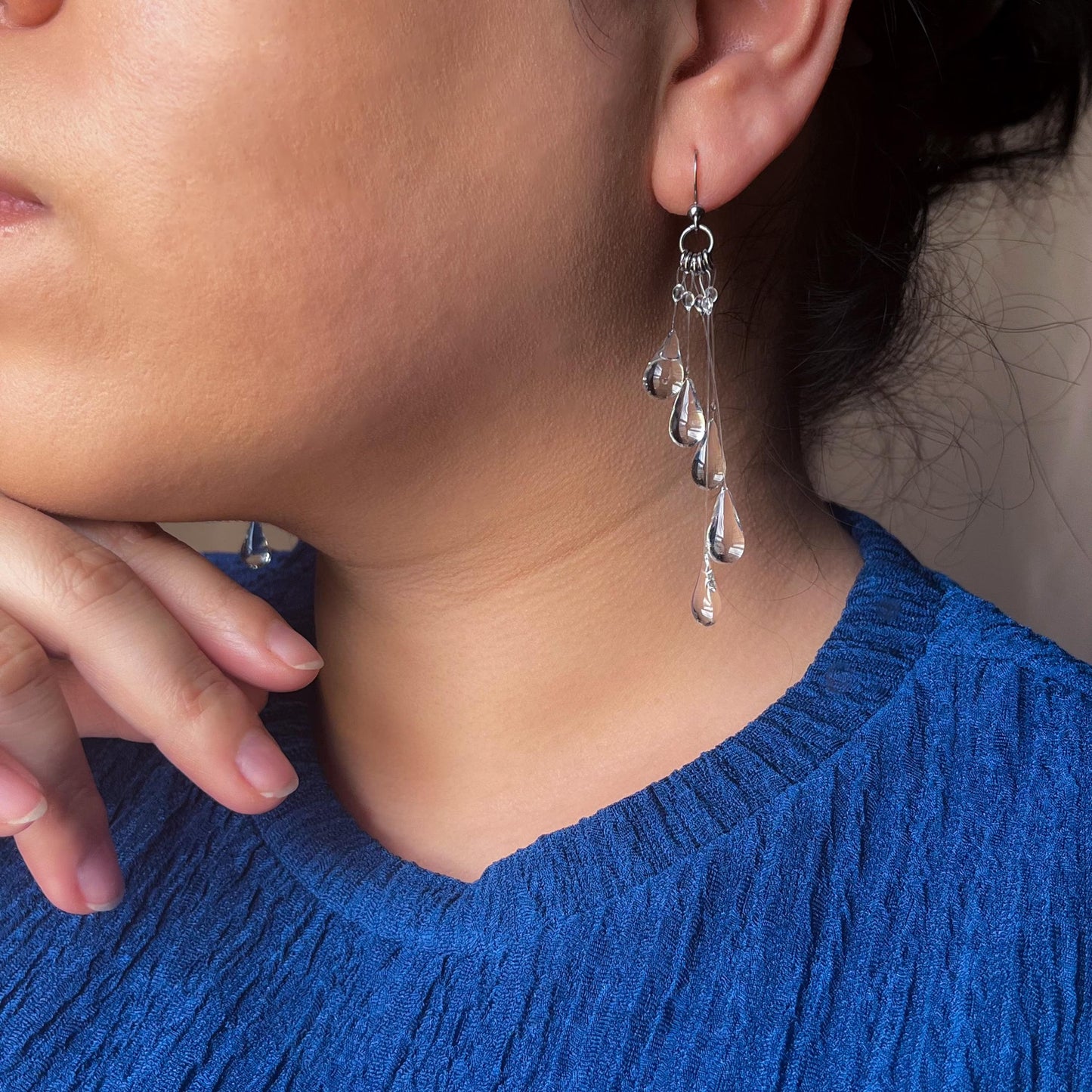 ✨49% OFF Today ✨Handmade Dewdrop Falling Rain Earring