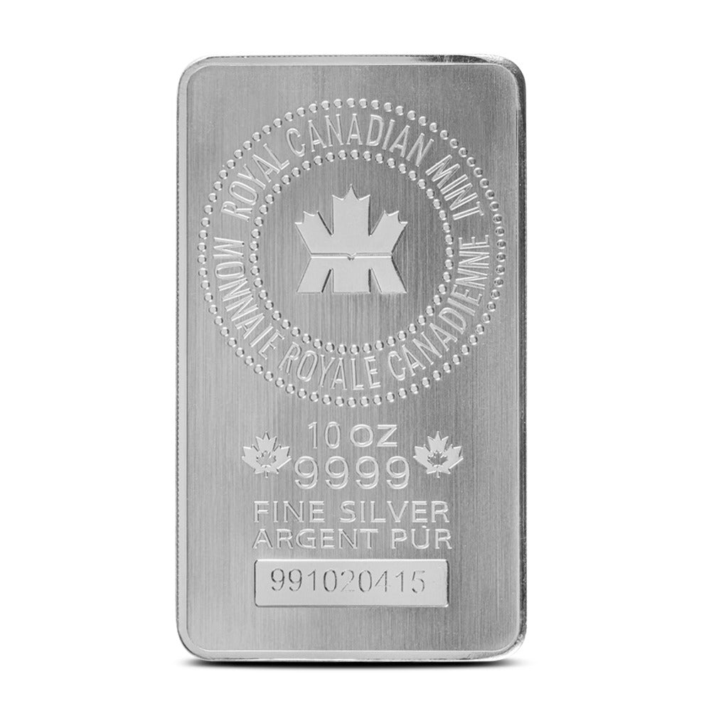 10 oz Royal Canadian Mint Silver Bar