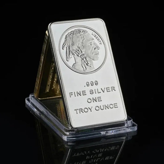 10 0z Silvertowne MintBuffalo Silver Bar