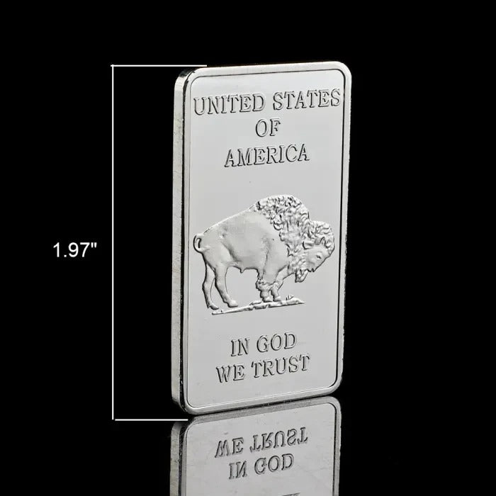 10 0z Silvertowne MintBuffalo Silver Bar