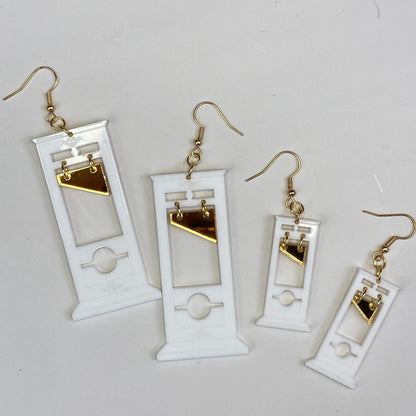 🧙️ Dark Elegance — Guillotine Dangle Earrings ⚰️ | Gothic Statement Jewelry for Rebels & Dreamers ✨