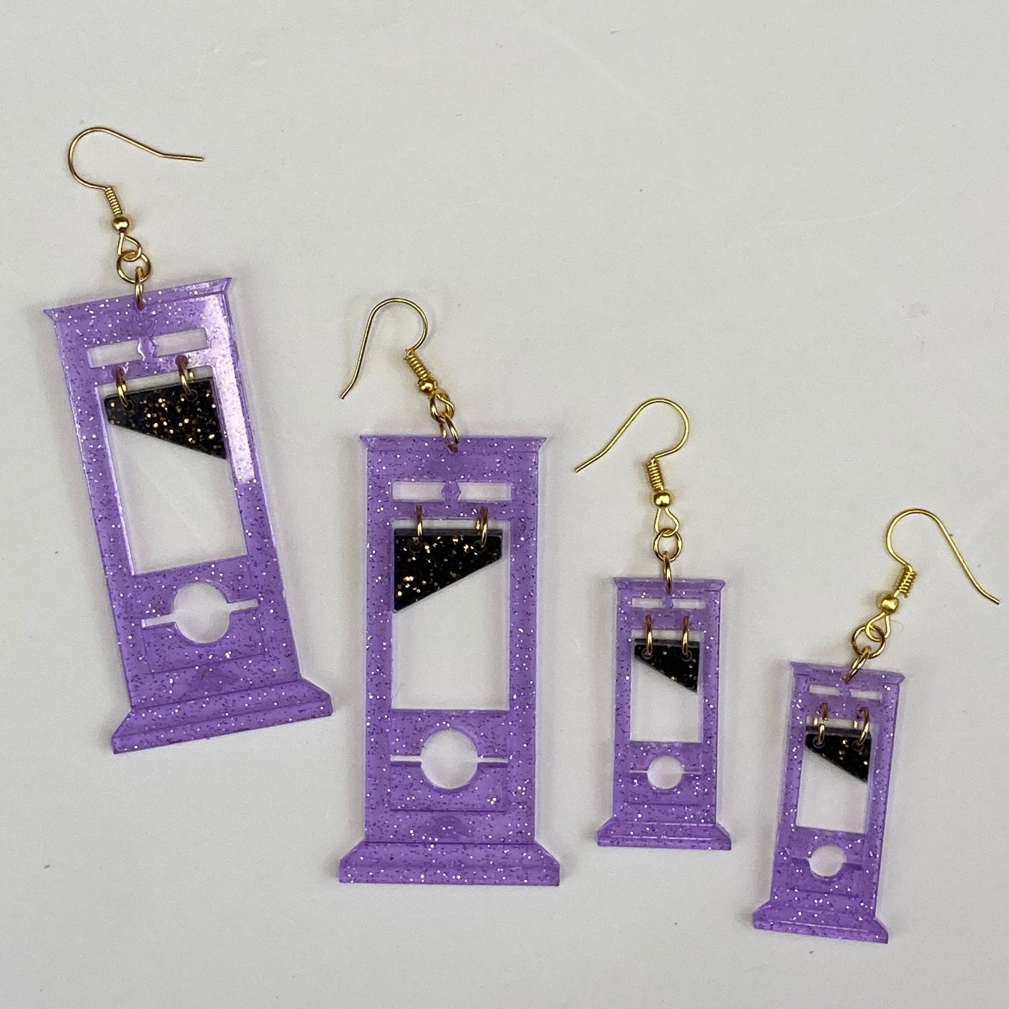 🧙️ Dark Elegance — Guillotine Dangle Earrings ⚰️ | Gothic Statement Jewelry for Rebels & Dreamers ✨
