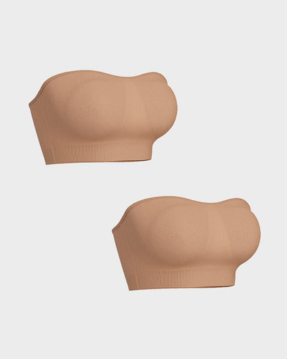 Non-Slip Bandeau Seamless Wireless Strapless Bra