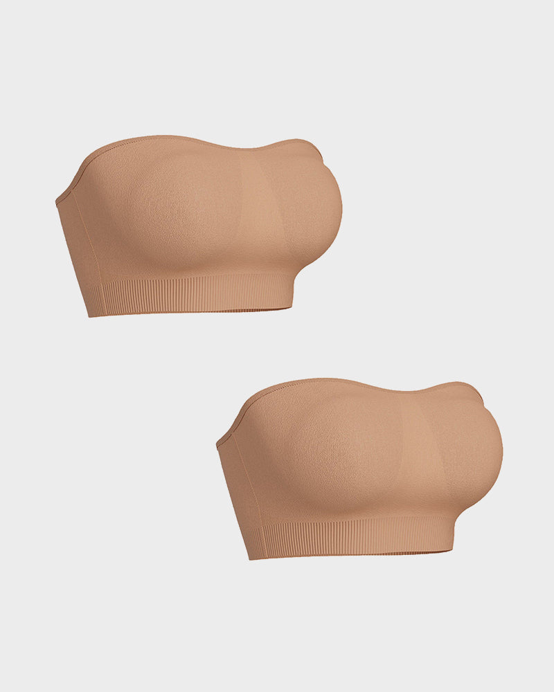 Non-Slip Bandeau Seamless Wireless Strapless Bra