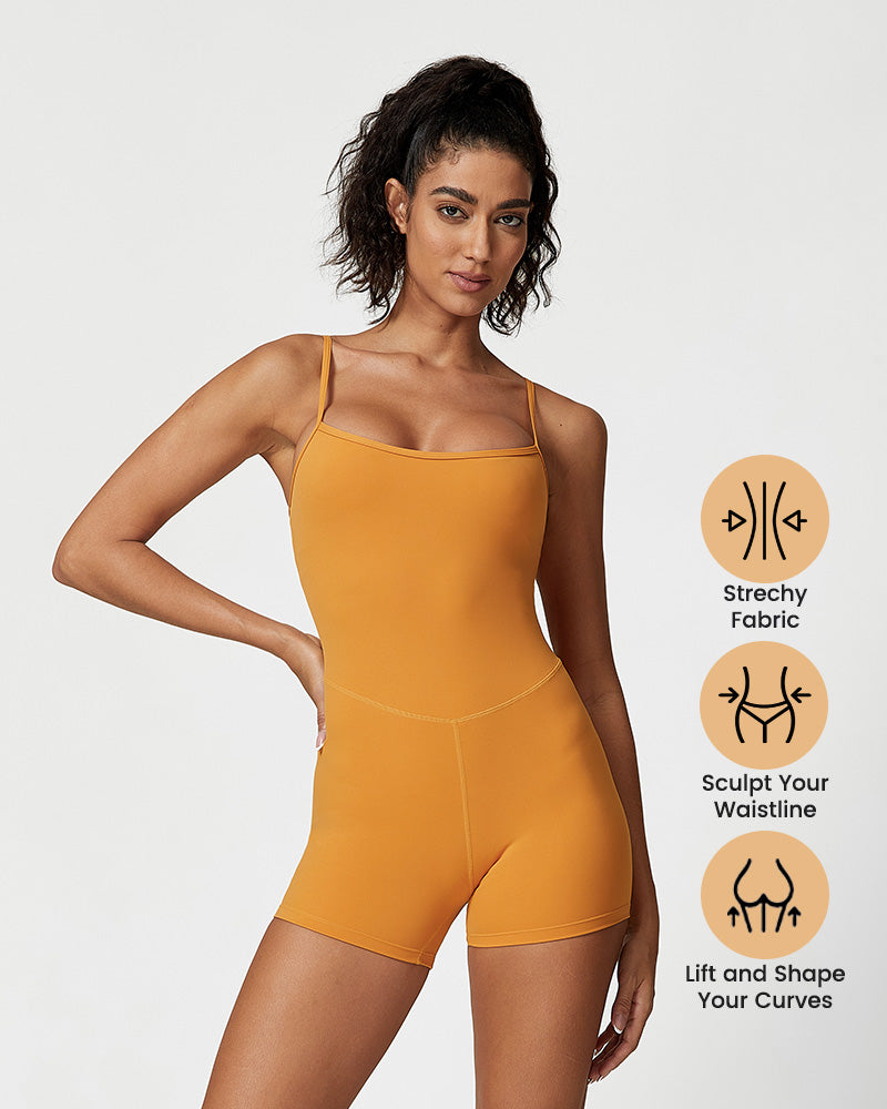 Lightweight Comfort Workout Jumpsuit Shorts