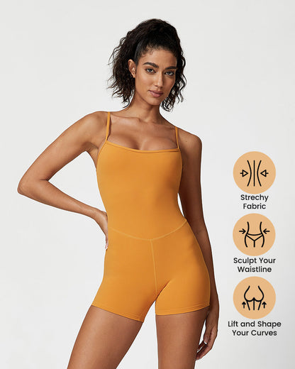 Lightweight Comfort Workout Jumpsuit Shorts