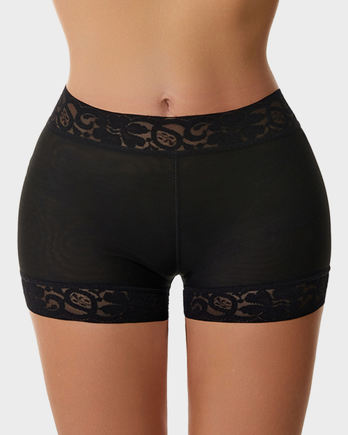 High Waist Lace Smooth Shapewear Shorts