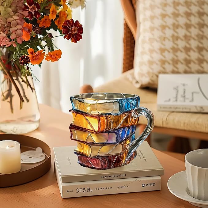 🌈Painted Book Mug Novelty Coffee Mugs