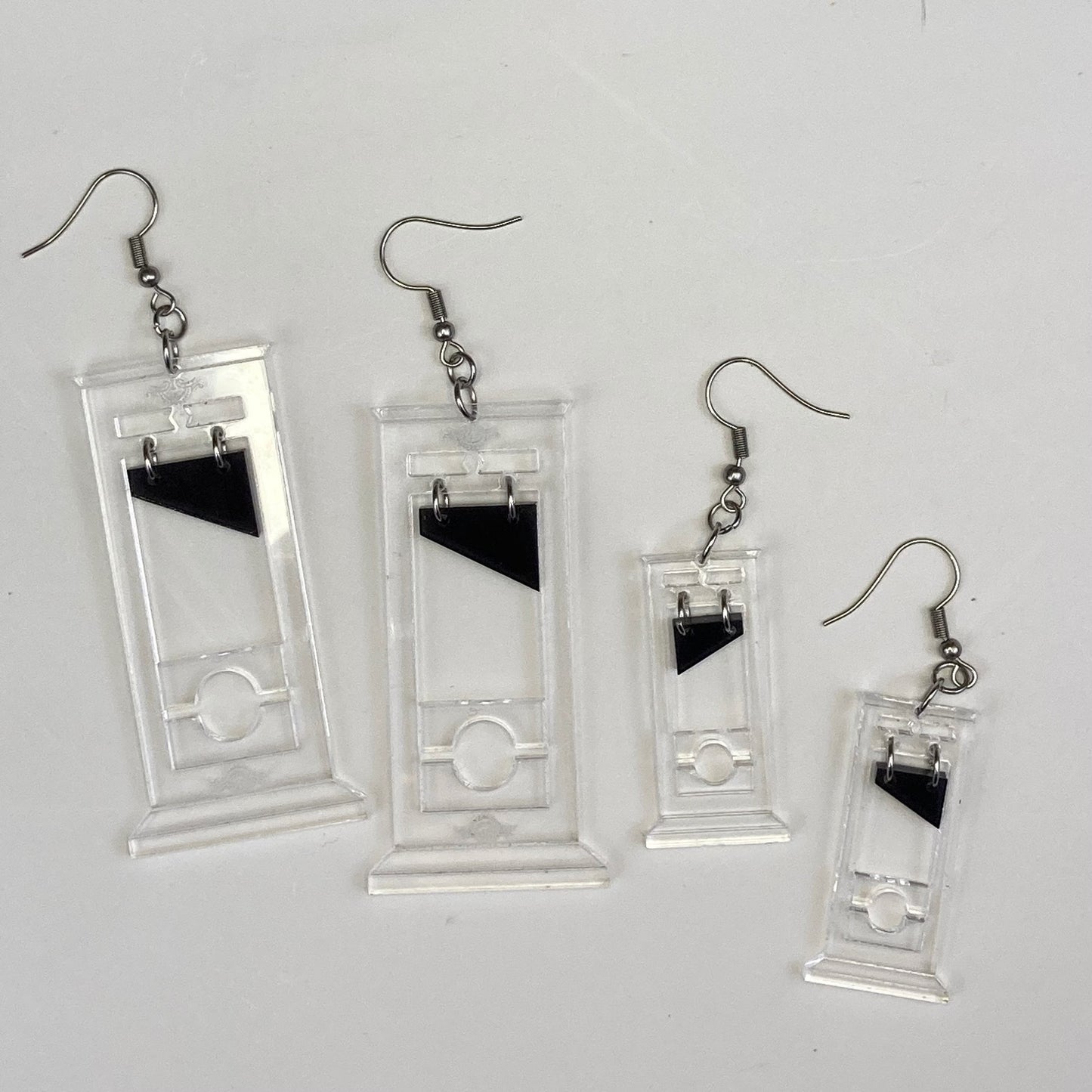 🧙️ Dark Elegance — Guillotine Dangle Earrings ⚰️ | Gothic Statement Jewelry for Rebels & Dreamers ✨