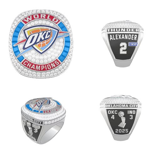 ✨Last Day 49% OFF–Oklahoma City Thunder 2025 Championship Ring