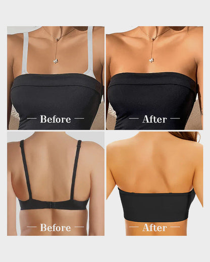 Non-Slip Bandeau Seamless Wireless Strapless Bra