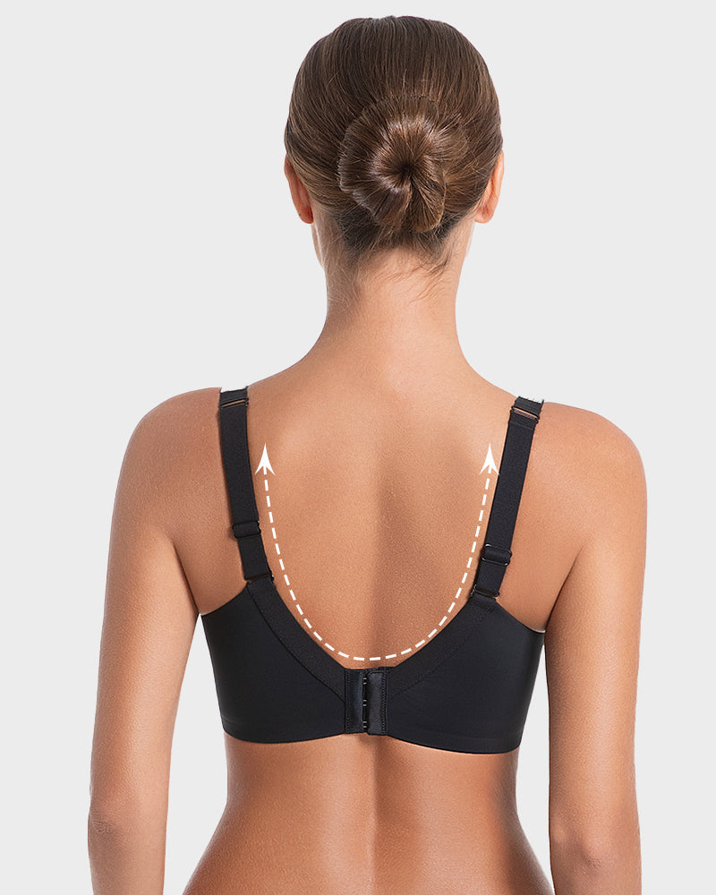 Deep V Push-Up Bra with Rhinestone Strap