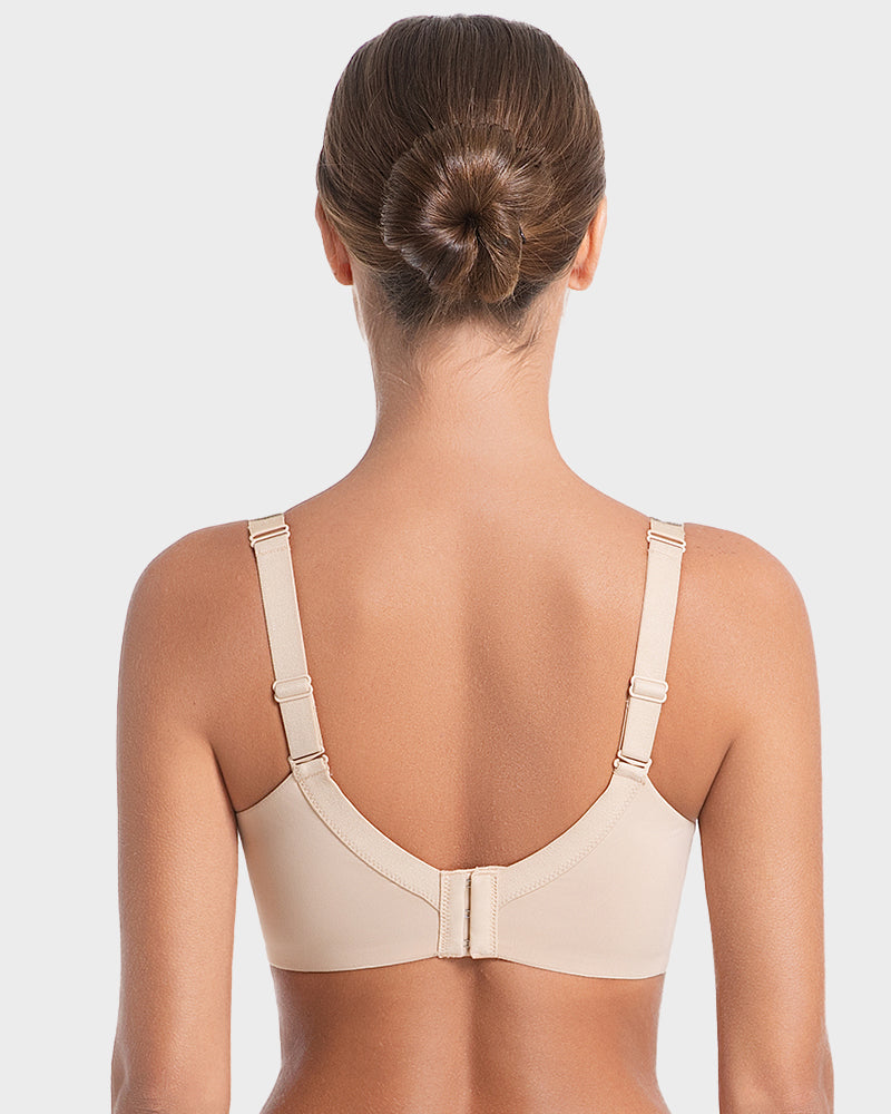 Deep V Push-Up Bra with Rhinestone Strap