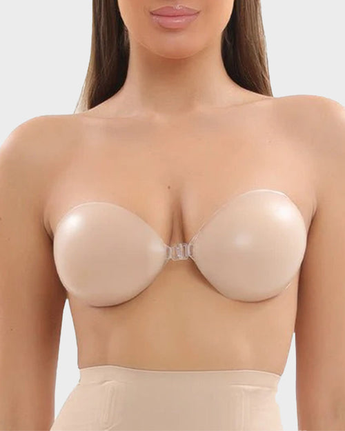 Front Closure Silicone Self-Adhesive Invisible Bra (2 pairs)