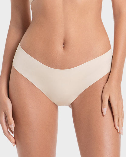 Seamless Ice-Silk Low-Rise Panties for Women (5 Pack)