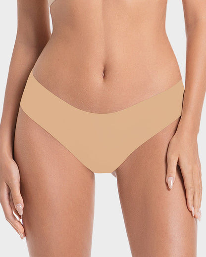 Seamless Ice-Silk Low-Rise Panties for Women (5 Pack)