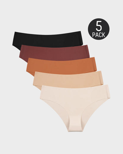 Seamless Ice-Silk Low-Rise Panties for Women (5 Pack)