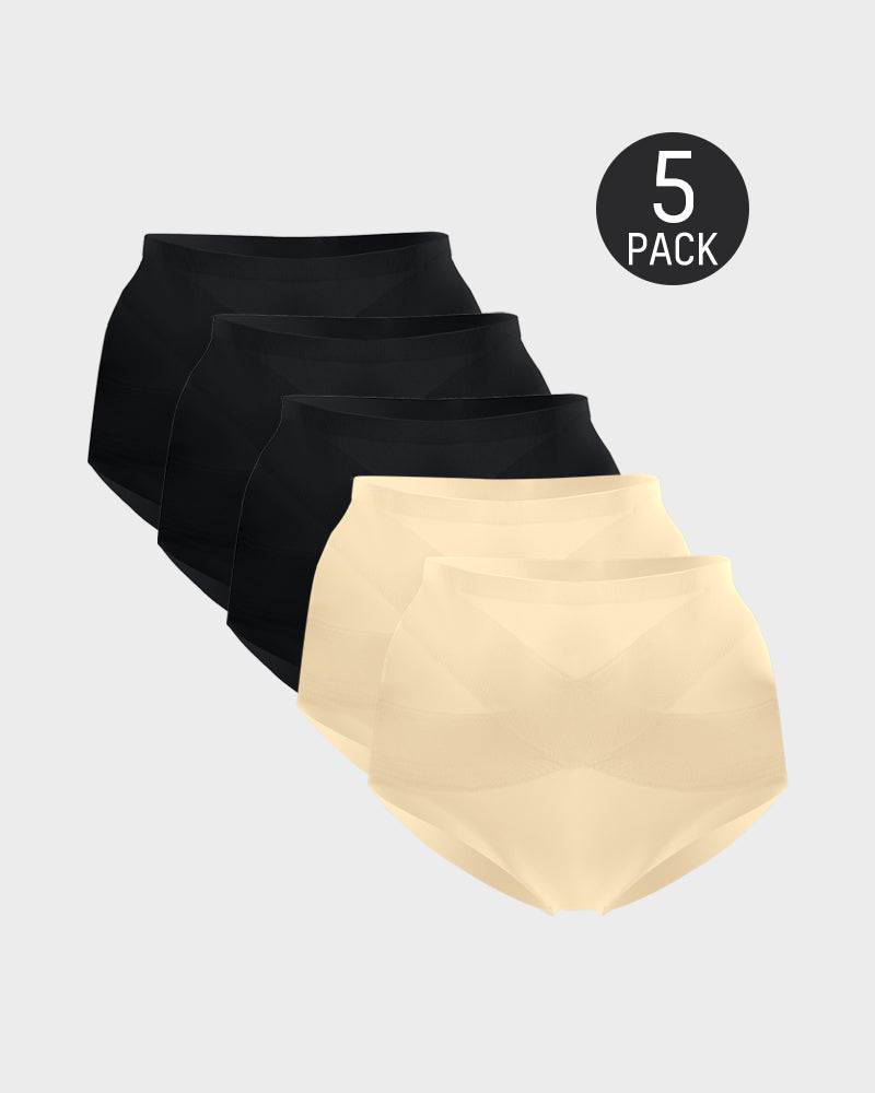 Seamless High-Waist Shaping Panty(5 Pack)