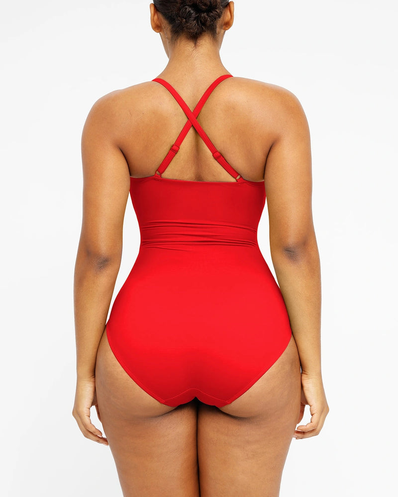 Smart Sculpt U-Ring Cut Out Shaping Swimsuit