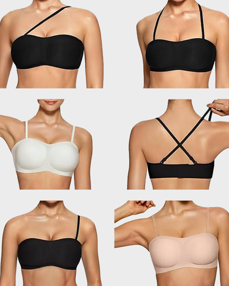 Strapless Wireless Padded Bandeau Bra