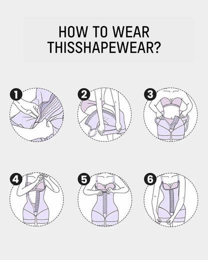 Tummy Control Butt Lifter Bodysuit BBL Fajas