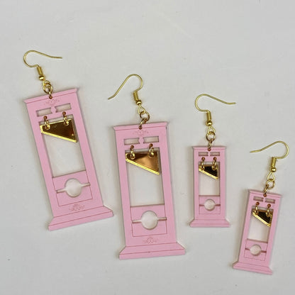 🧙️ Dark Elegance — Guillotine Dangle Earrings ⚰️ | Gothic Statement Jewelry for Rebels & Dreamers ✨