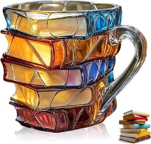 🌈Painted Book Mug Novelty Coffee Mugs