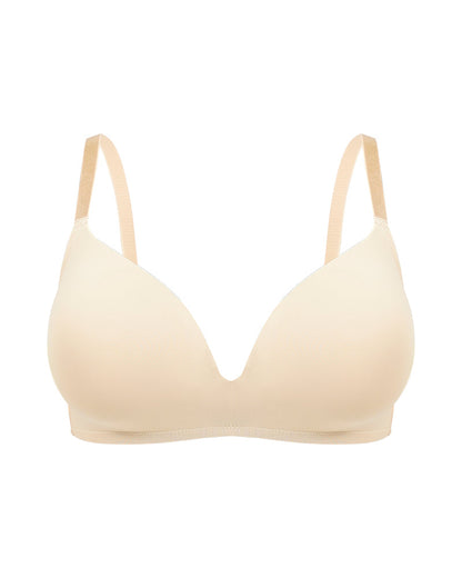 Seamless One-Piece Molded Wireless Bra