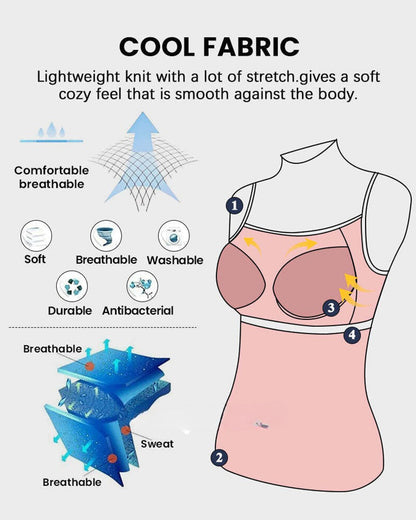 Women’s Fly Free Cooling Cami with Built-in Bra