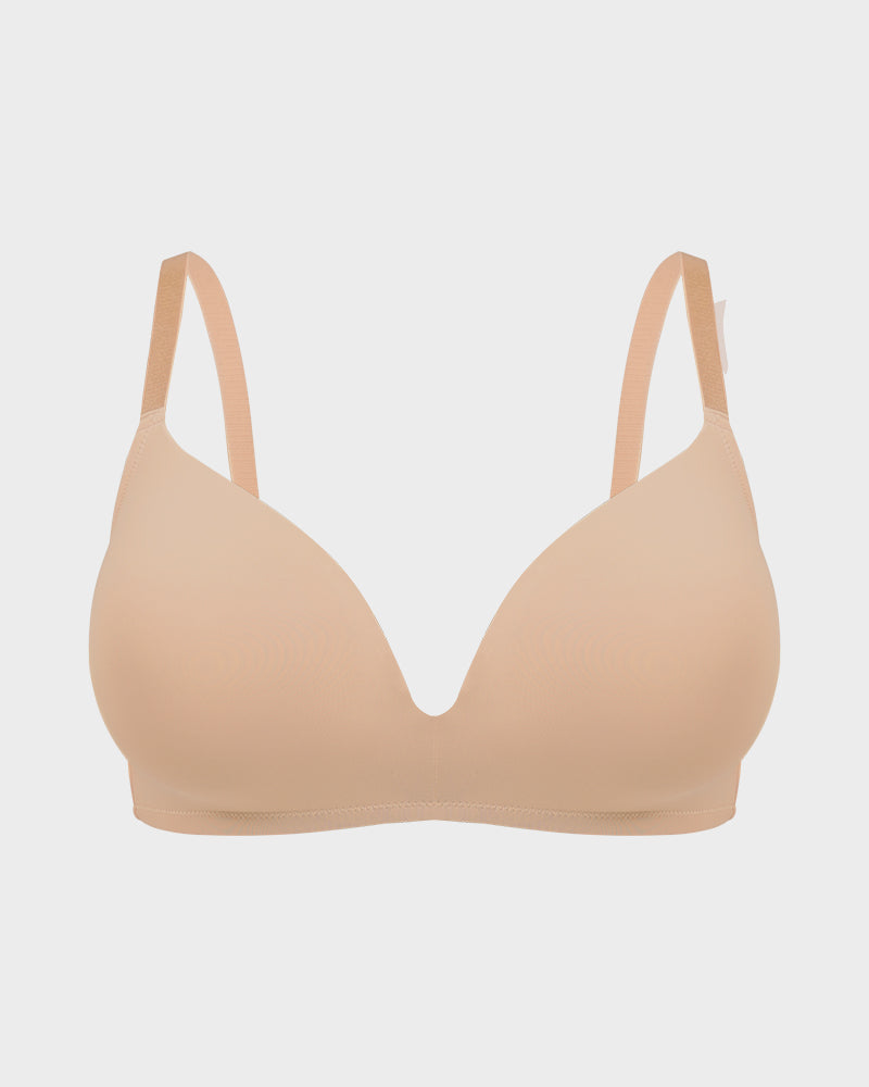 Seamless One-Piece Molded Wireless Bra