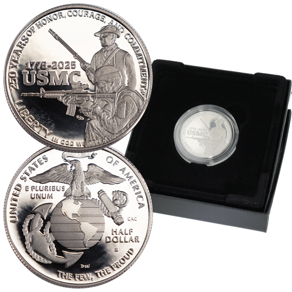 2025-S Marine Corps 250th Anniversary Clad Half Dollar