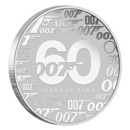 2022 1 oz James Bond 007 Fine Silver Coin-Brilliant Uncirculated