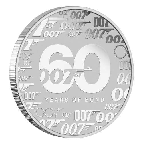 2022 1 oz James Bond 007 Fine Silver Coin-Brilliant Uncirculated