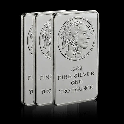 10 0z Silvertowne MintBuffalo Silver Bar