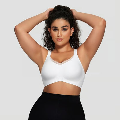 🎁Last Day Promotion 49% OFF✨Women's Wireless V-Neck Crossover Mesh Seamless Push-Up Bra⚡Super Fast Delivery⚡