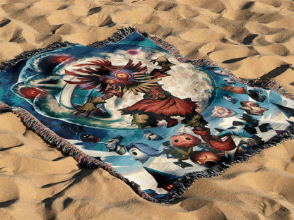 Hand Woven Blanket Retro Gaming Gift