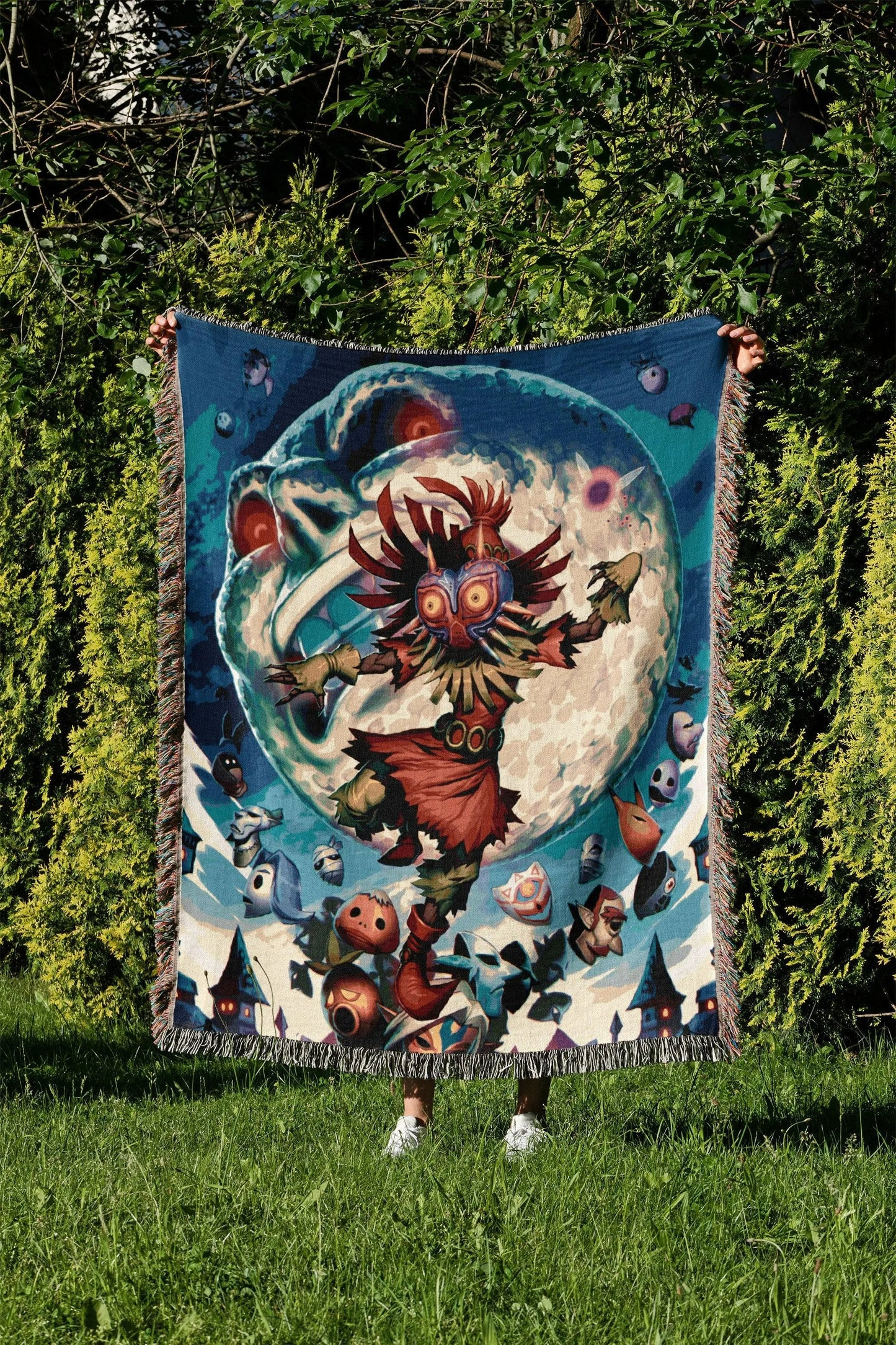 Hand Woven Blanket Retro Gaming Gift