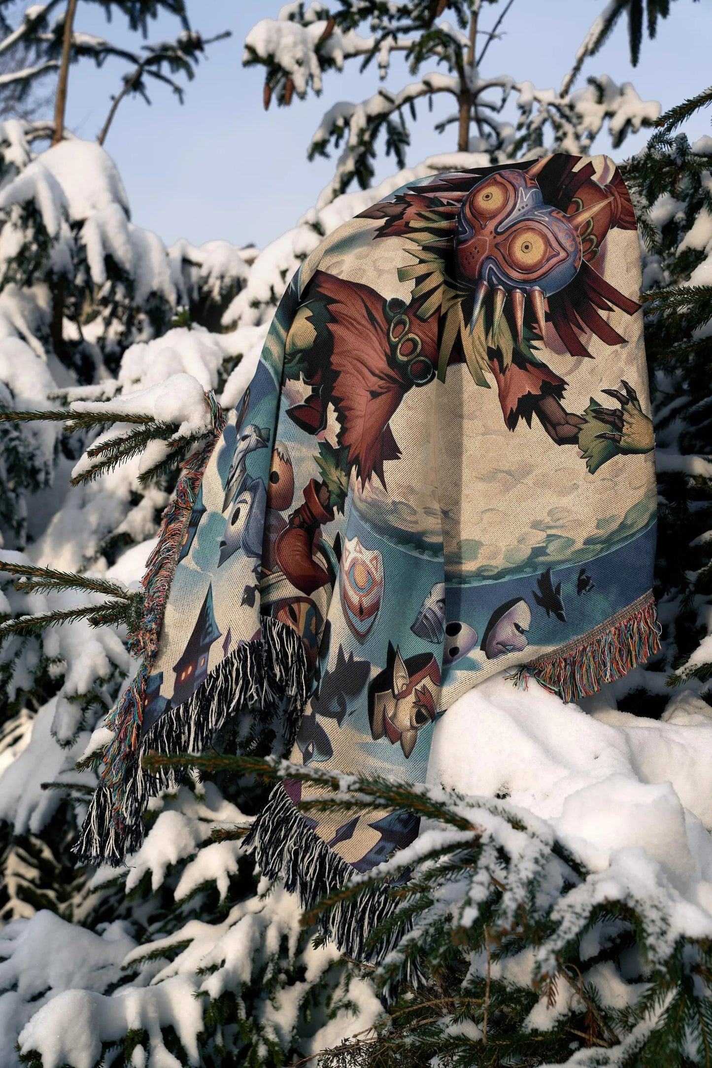 Hand Woven Blanket Retro Gaming Gift